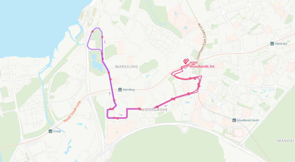 Bus 912B Route Map